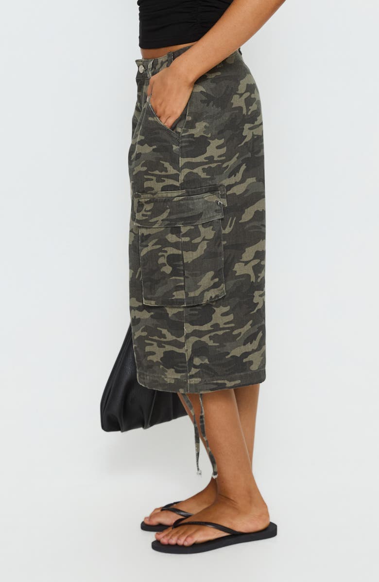 Princess Polly Hudsen Camo Longline Cargo Shorts, Alternate, color,