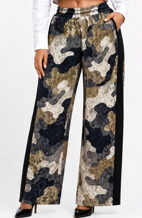 Camo Wide Leg Pants