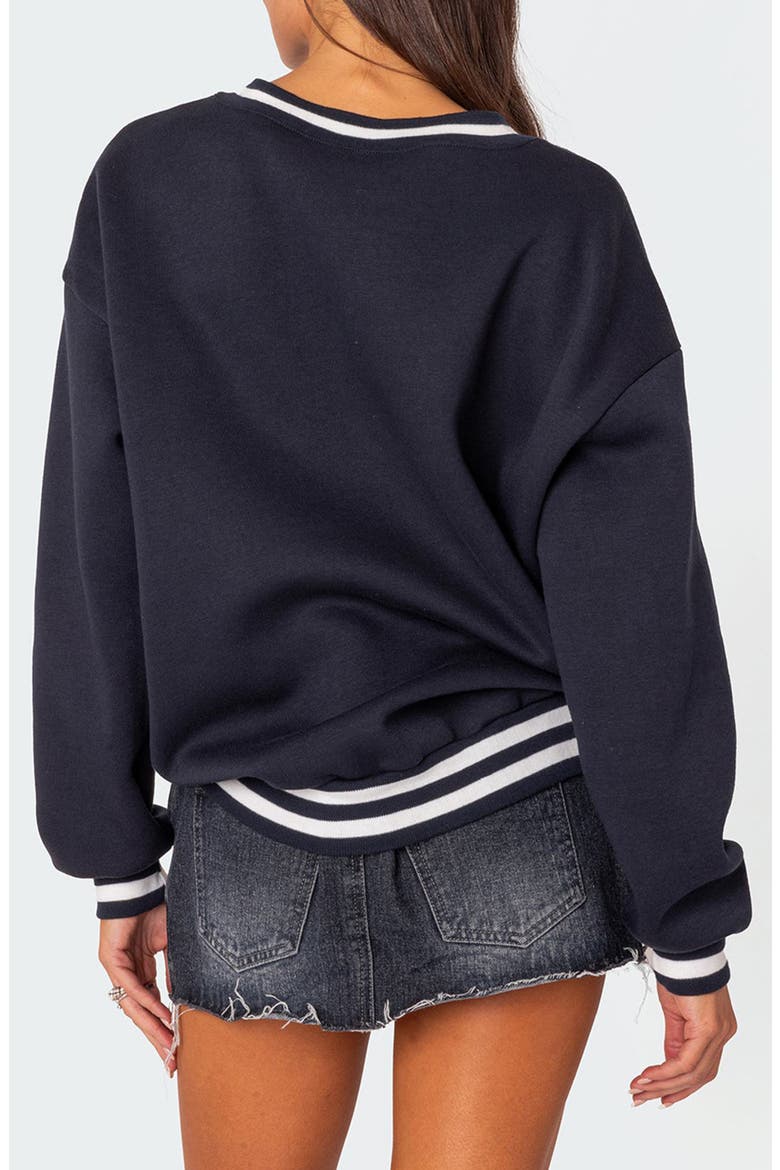 Caryn Oversize Sweatshirt, Alternate, color, NAVY