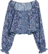 Ramy Brook Farah Floral Crop Pullover