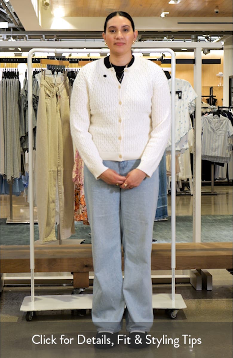 Textured Organic Cotton Cardigan, sales video thumbnail