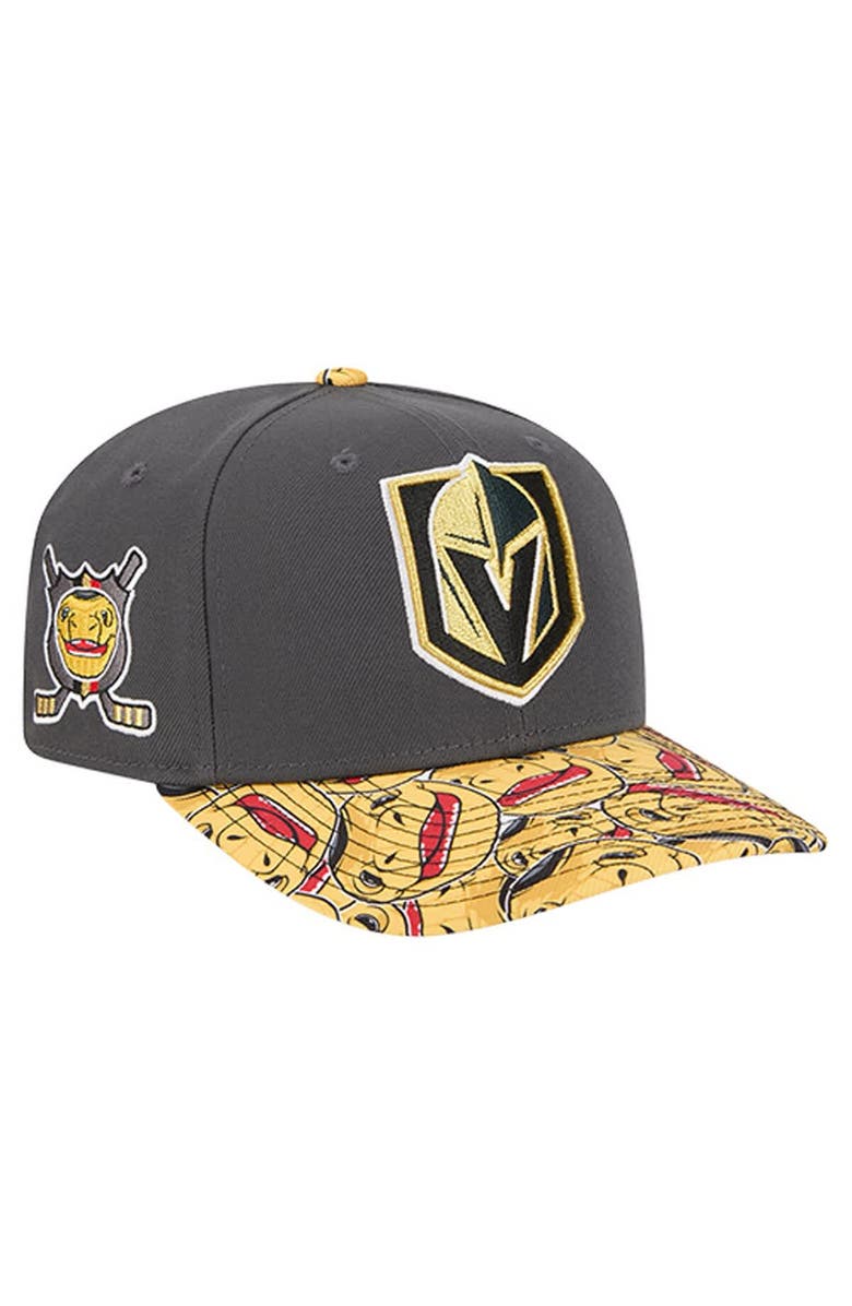 New Era Men's New Era Grey Vegas Golden Knights Mascot Visor 9SEVENTY Adjustable Hat, Main, color, Gray