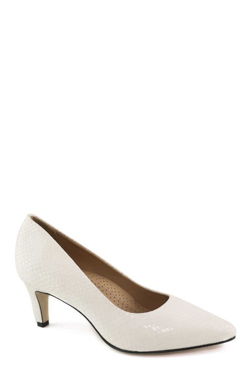 Marc Joseph New York Cortland St. Leather Pump In White