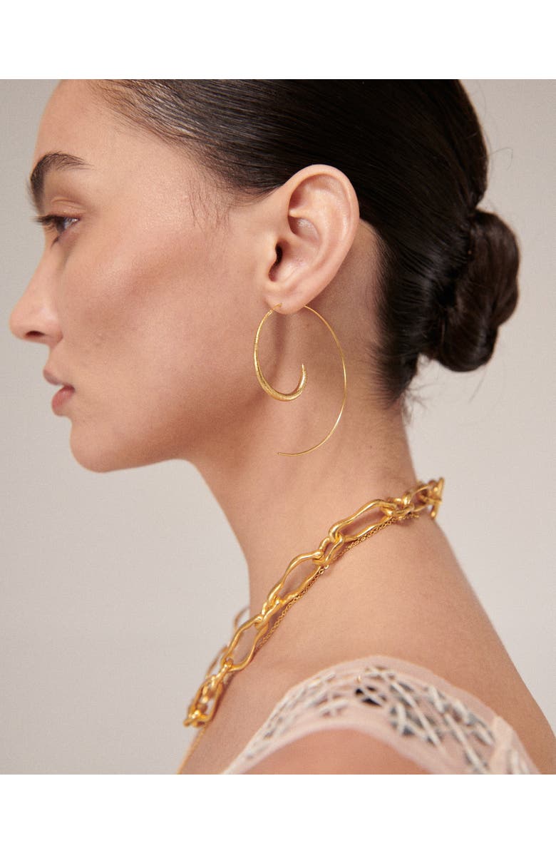 Ottoman Hands Aegina Pull Through Hoop Earrings, Alternate, color,