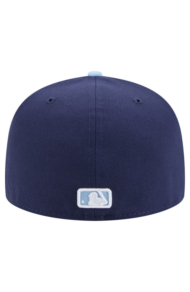 New Era Men's New Era Navy/Light Blue Atlanta Braves Color Pack 2-Tone 59FIFTY Fitted Hat, Alternate, color, 