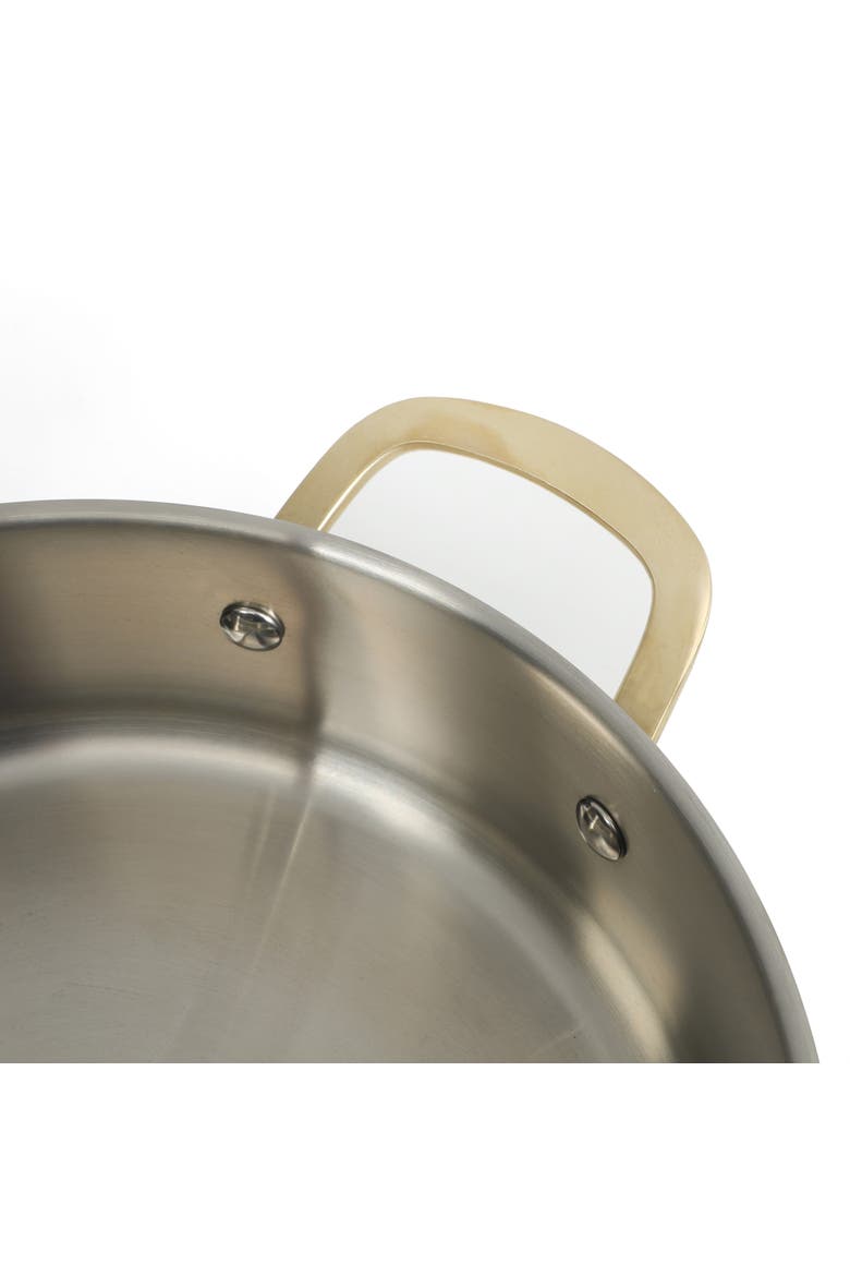 Castelle 10-Piece Stainless Steel Induction-Safe Nonstick Cookware Set, Alternate, color, Stainless Gold Handle
