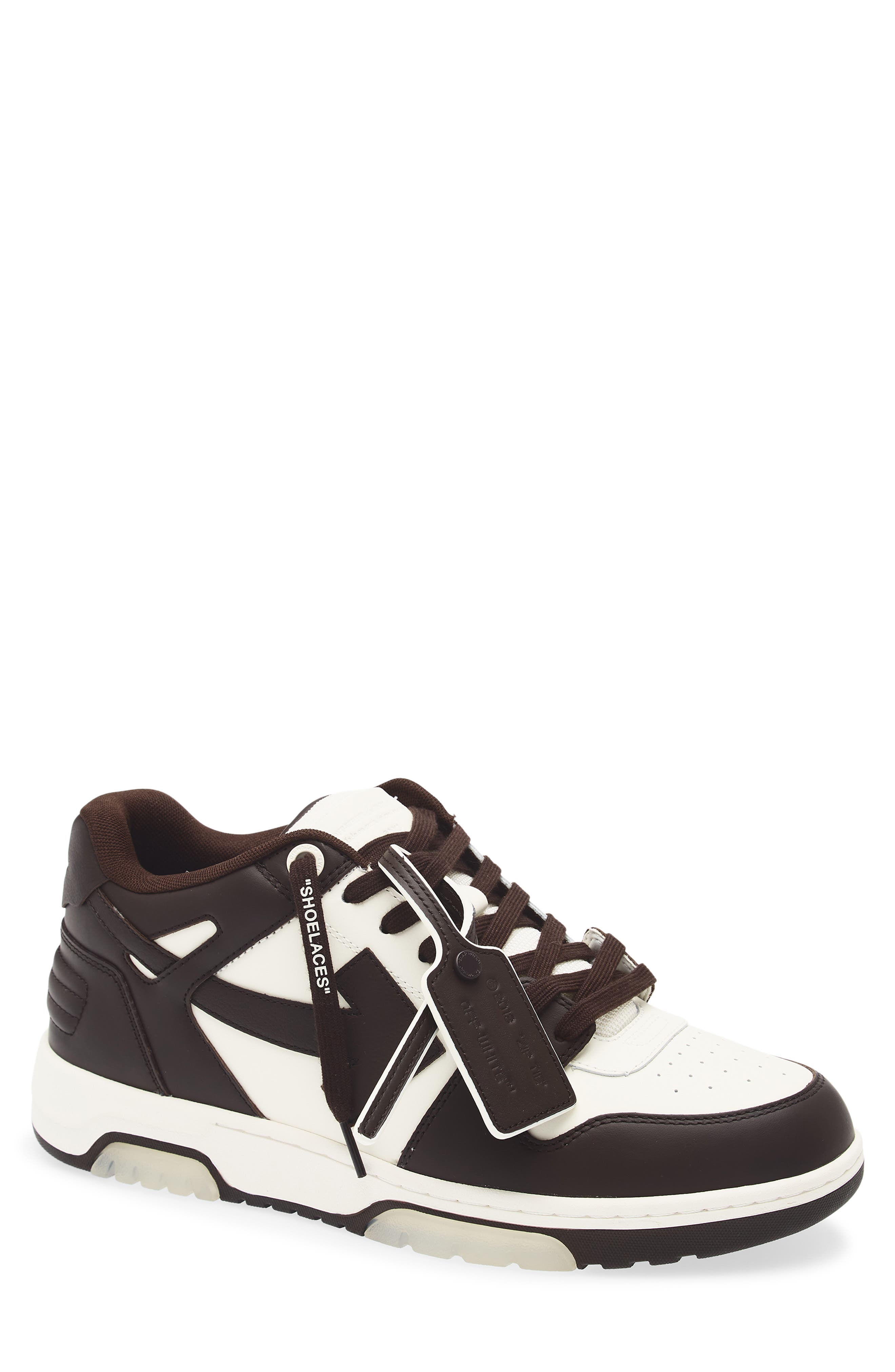 Off-White Out of Office Sneaker, Main, color, Chocolate - Cream