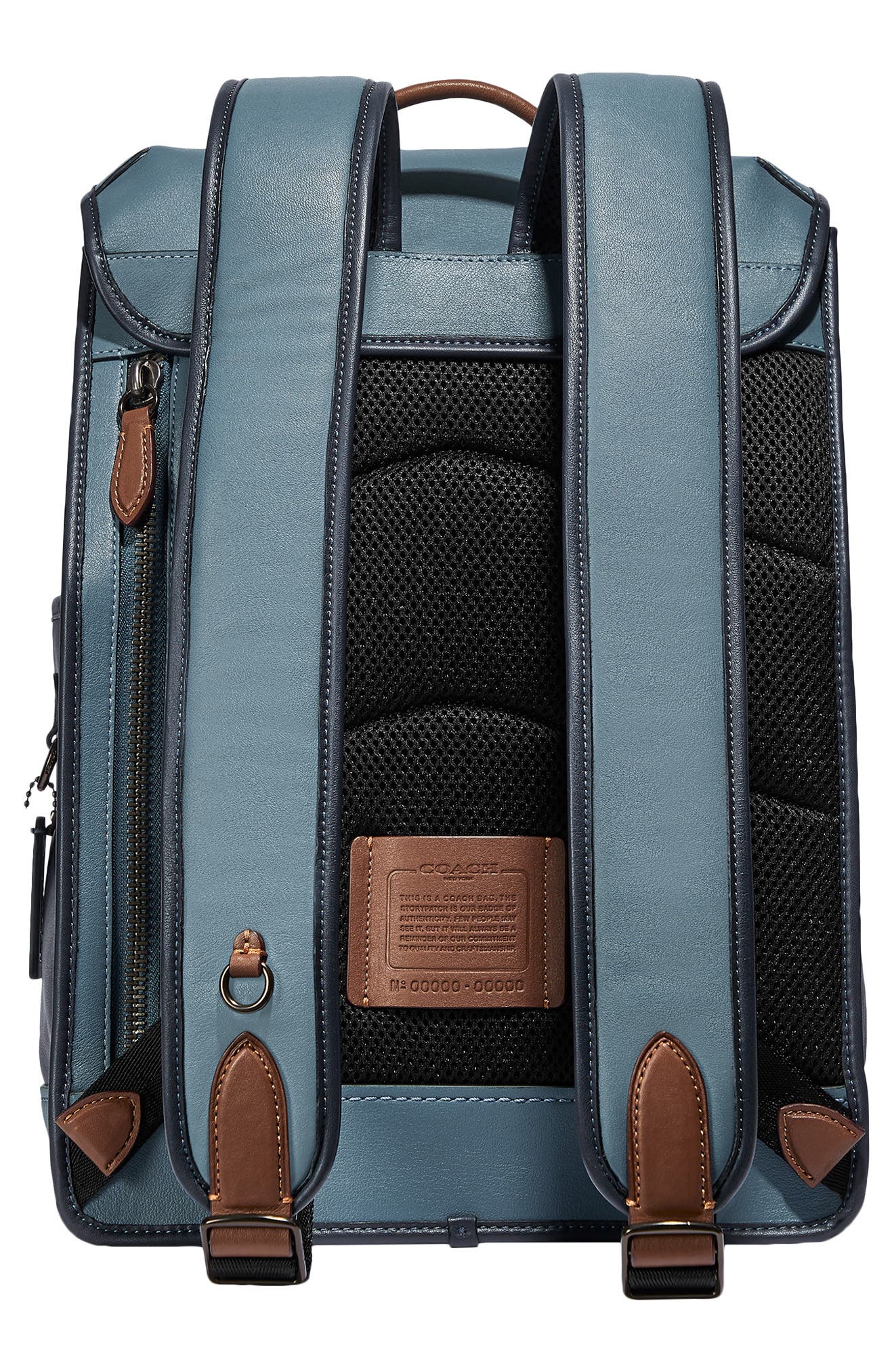 COACH League Colorblock Leather Backpack, Alternate, color, 