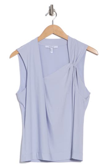 Derek Lam 10 Crosby Alya Draped Shell In Periwinkle