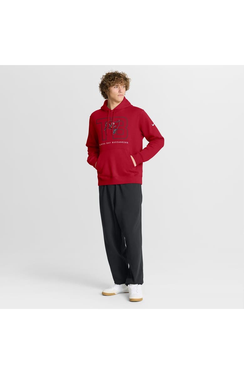 Nike Men's Nike Red Tampa Bay Buccaneers Busted Play Club Fleece Pullover Hoodie, Alternate, color, Red