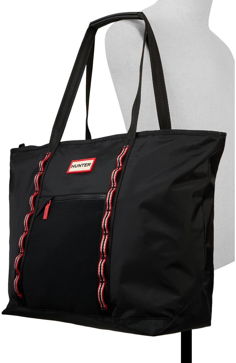 Hunter Getaway Tote, Alternate, color, Black/ Black