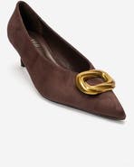 Prologue Shoes Delhi Buckle Kitten Heel Pump