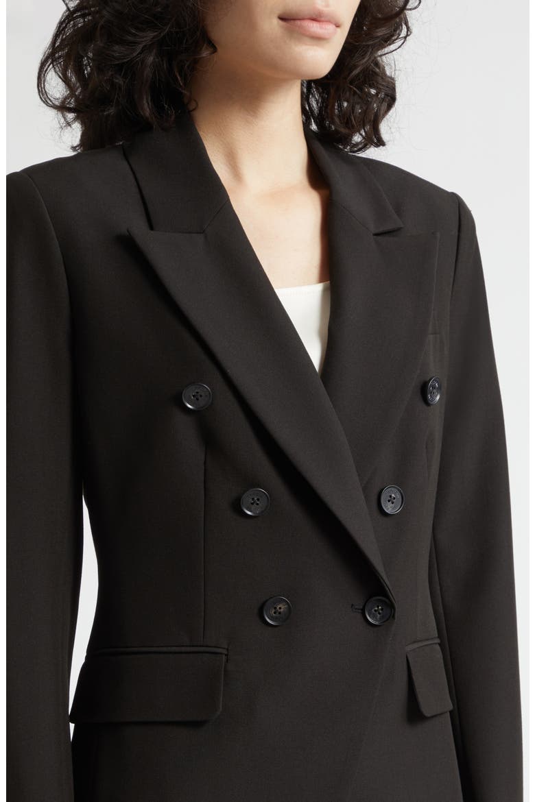 Kylie Double Breasted Blazer, Alternate, color, JET