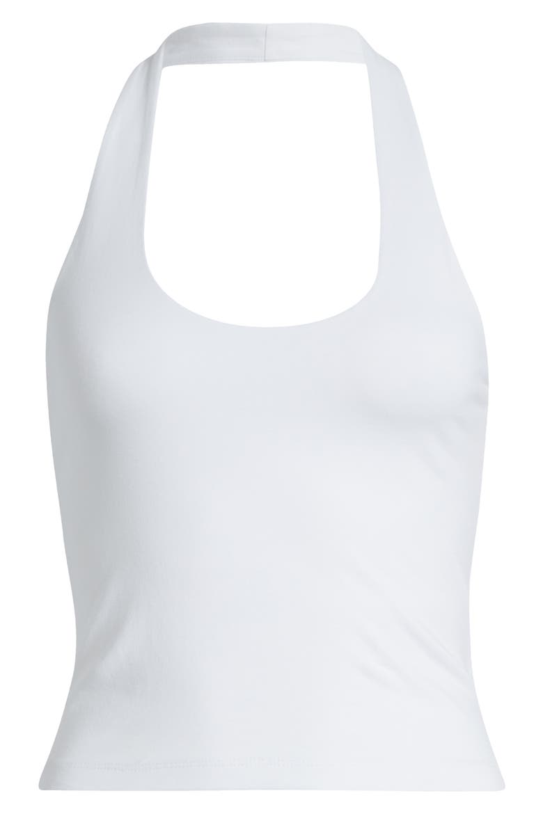 Stretch Halter Top, Alternate, color, WHITE BRILLIANT