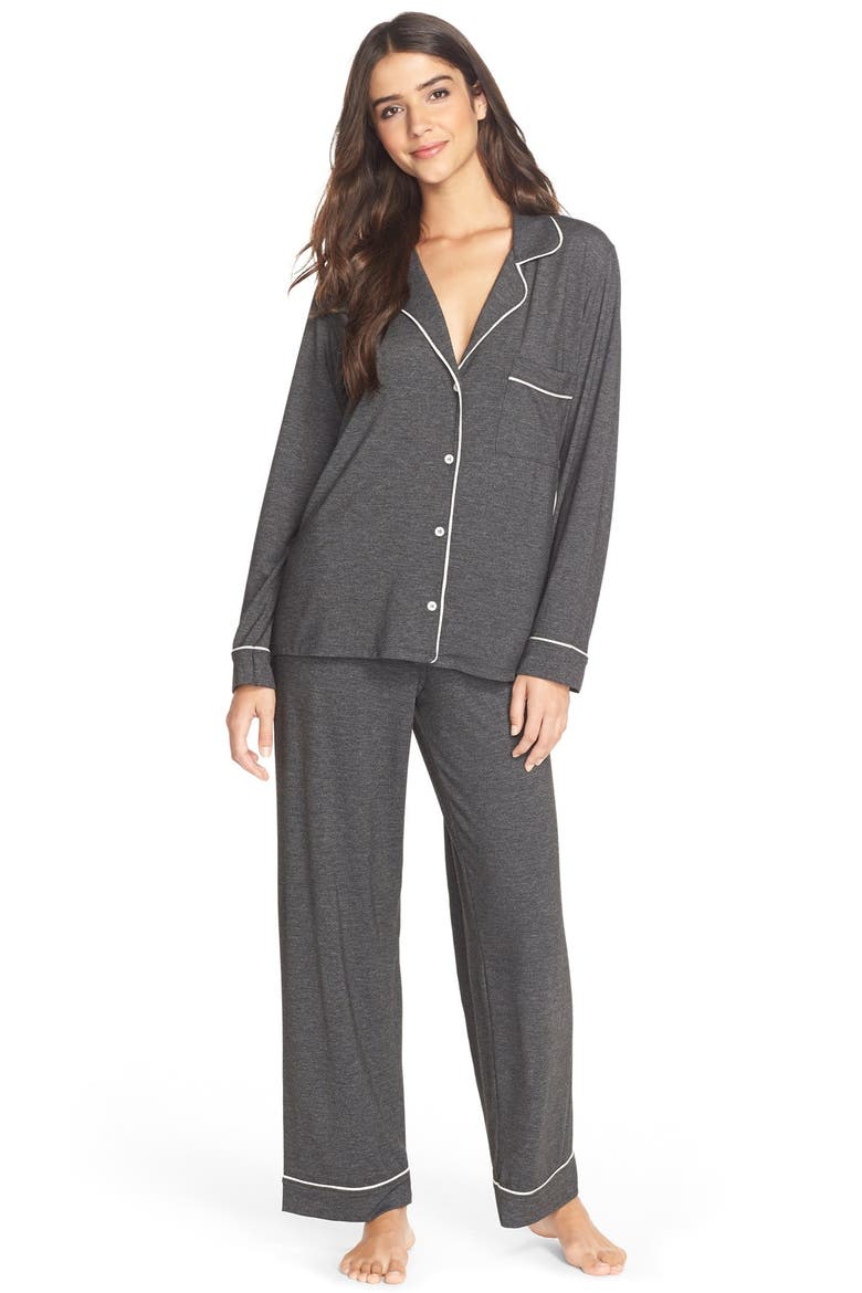 Gisele Long Pajamas, Main, color, CHARCOAL HEATHER