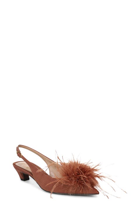 Finchfeather Slingback Pointed Toe Pump