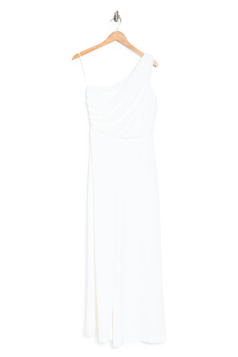 Ava One-Shoulder Wide Leg Jumpsuit, Alternate, color, IVORY