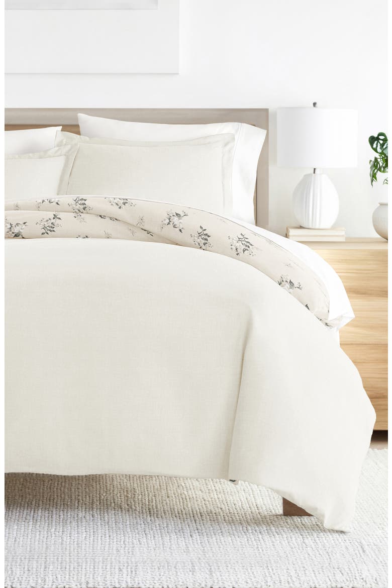 Pattern Duvet Cover & Sham Set, Alternate, color, DELICATE FLORAL IVORY
