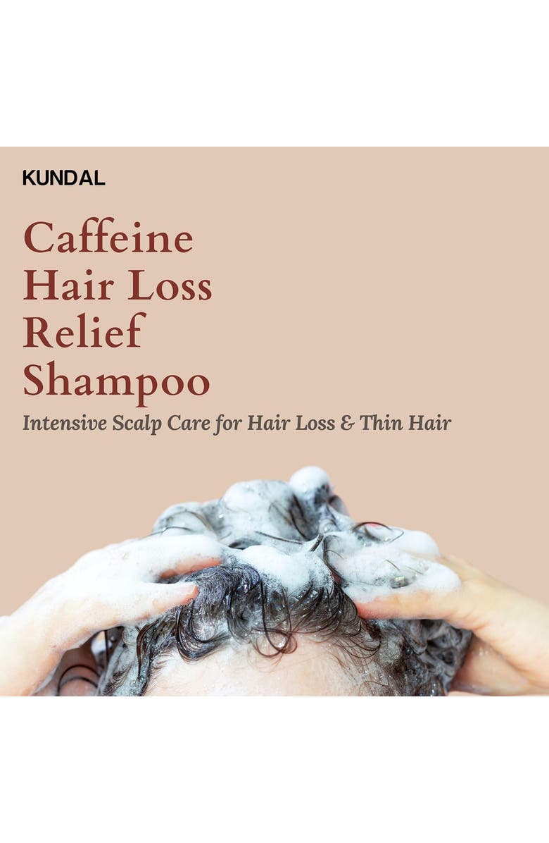 KUNDAL Caffeine Scalp Care Shampoo White Musk 2 Pack, Alternate, color, Brown