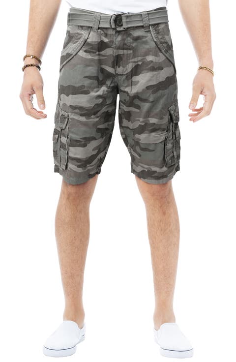 Belted Bermuda Cargo Shorts (Regular & Big)