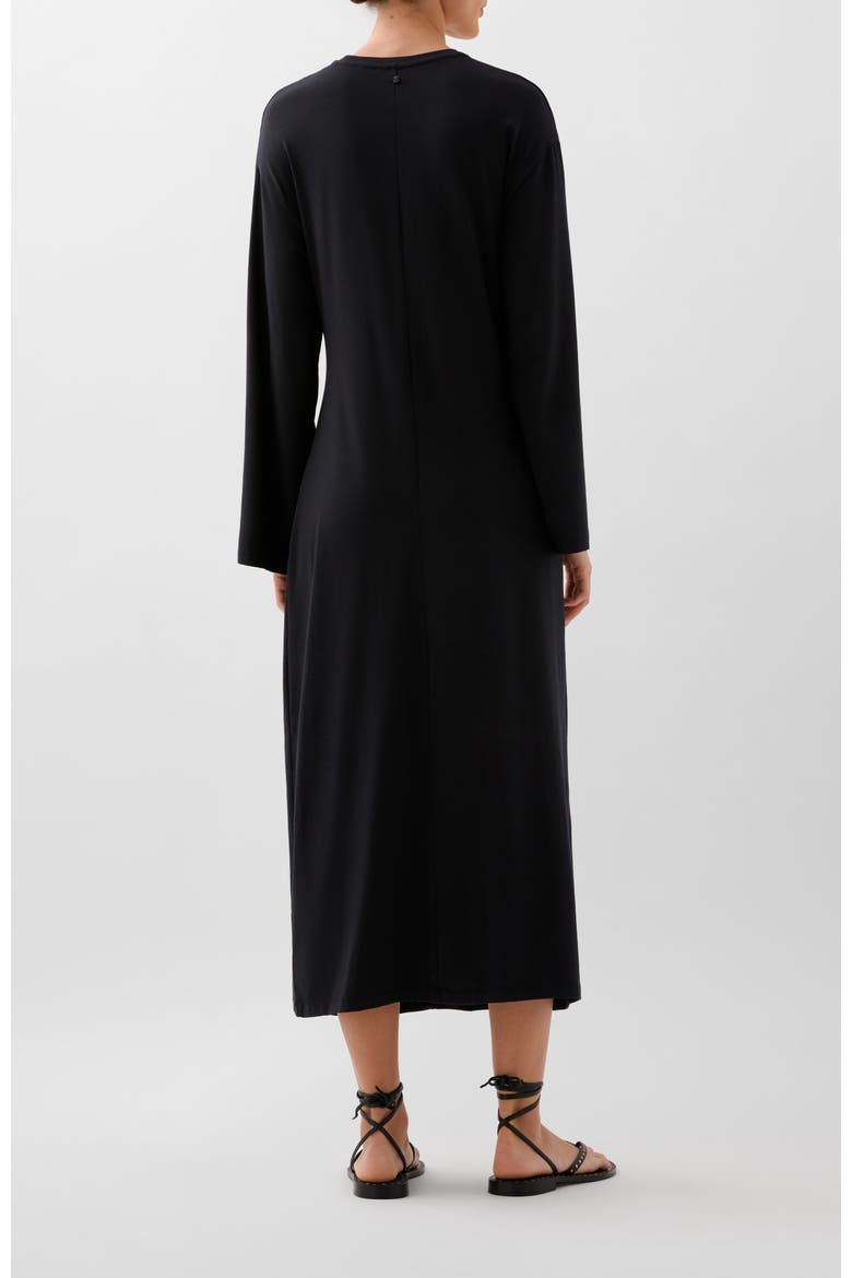 Knot Jersey Dress, Alternate, color, Black