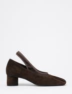 BIMBA Y LOLA Suede tricot court shoe