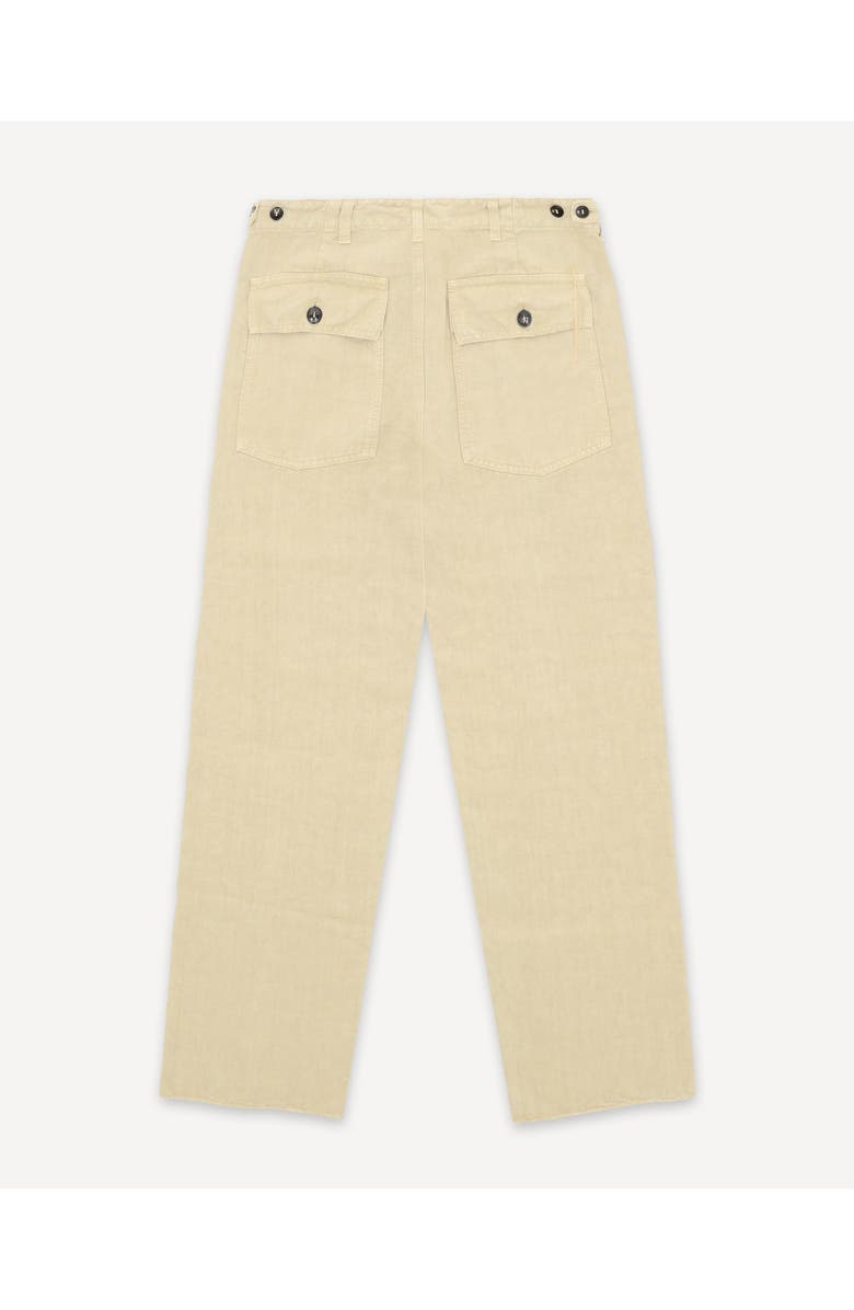 Fortela Newfatiguetv Fatigue Linen Trousers, Alternate, color, White