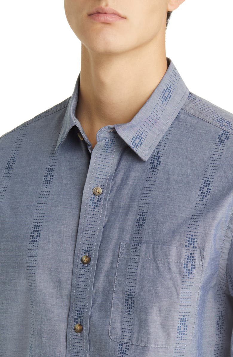Pendleton Carson Geometric Stripe Button-Up Shirt, Alternate, color, 