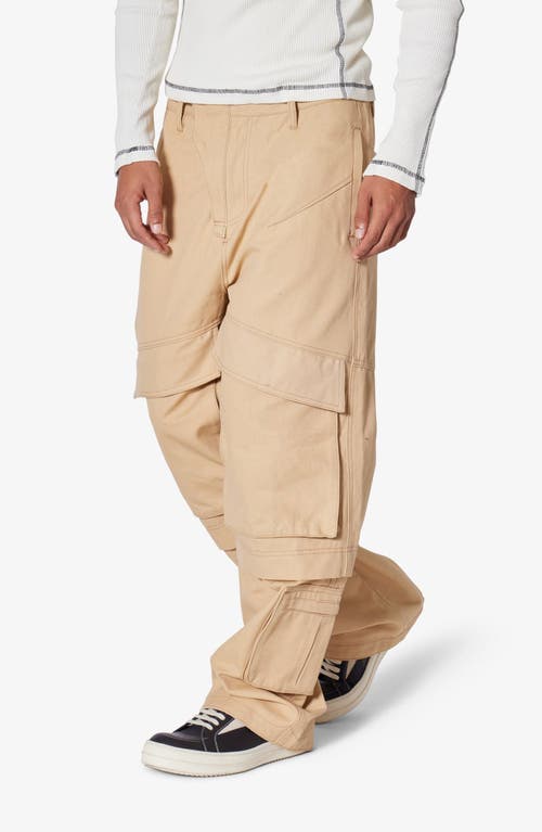 Mnml Baggy Slanted Pocket Cargo Pants In Khaki