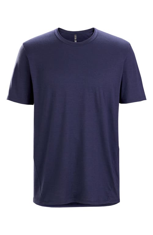 Veilance Frame Merino Wool Blend T-shirt In Blue