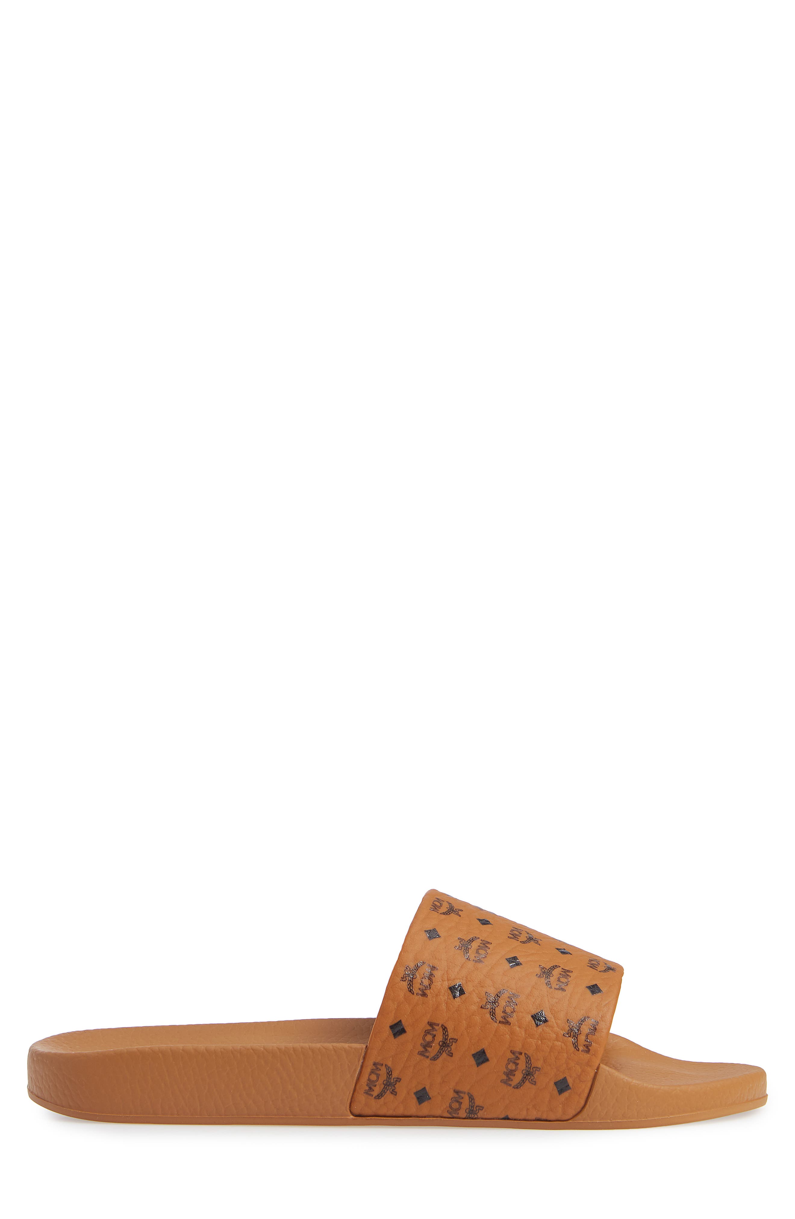 MCM Visetos Slide Sandal, Alternate, color, 