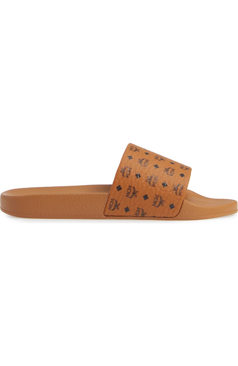 MCM Visetos Slide Sandal, Alternate, color,