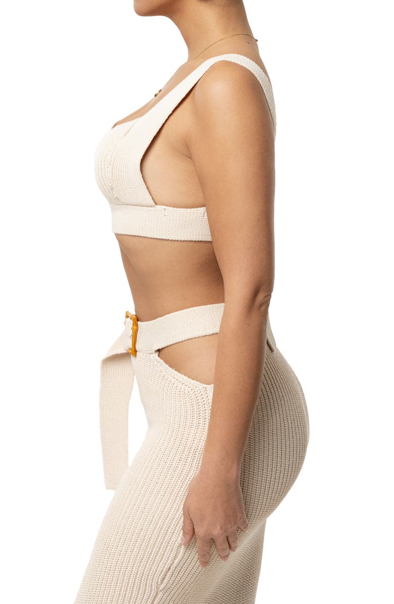 JLUXLABEL Nikole Crop Top & Skirt, Alternate, color, Ivory