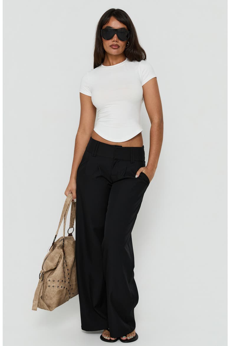 Loved Up Low Rise Baggy Pants, Alternate, color, BLACK