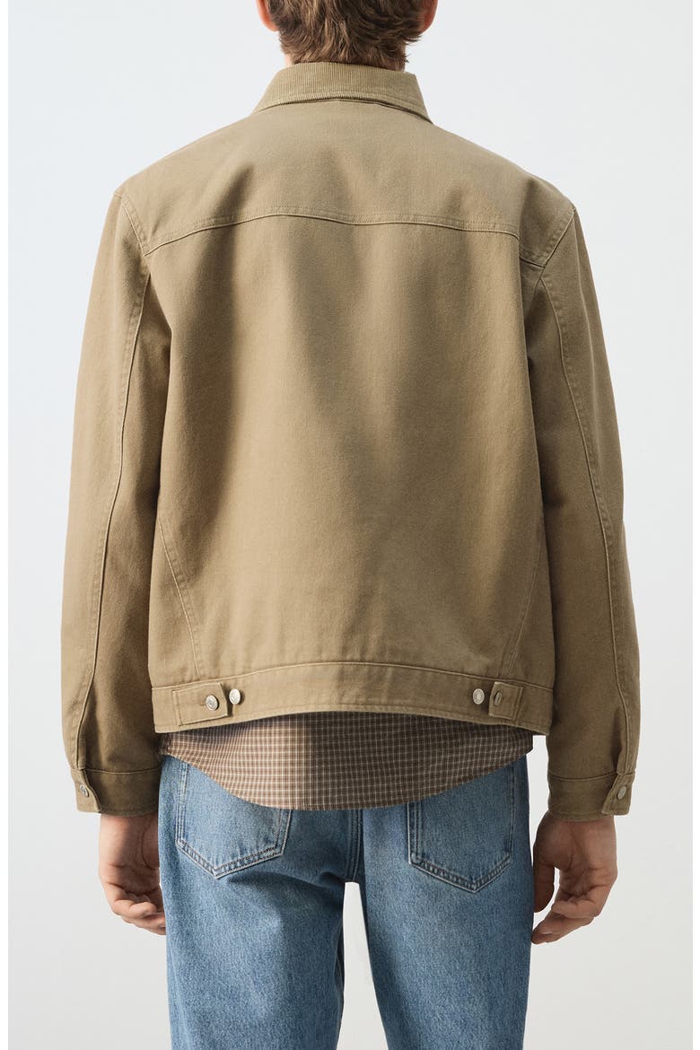 Cotton Corduroy Jacket, Alternate, color, BEIGE