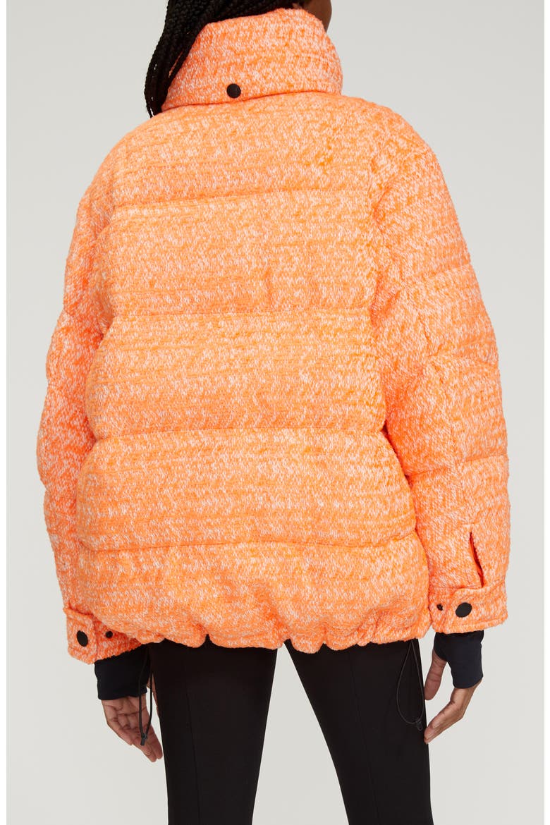 Anteines Tweed Down Jacket, Alternate, color, ORANGE MULTI