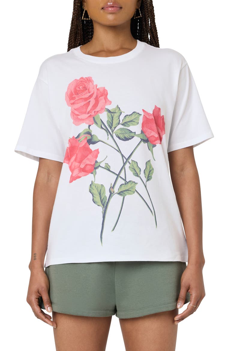 Boyfriend Graphic T-Shirt, Main, color, BRI WHT ROSE