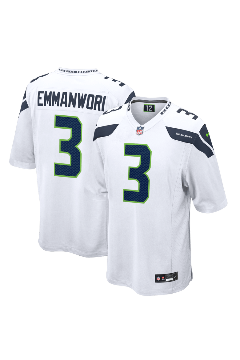 Men's Nike Nick Emmanwori White Seattle Seahawks Game Jersey, Main, color, White