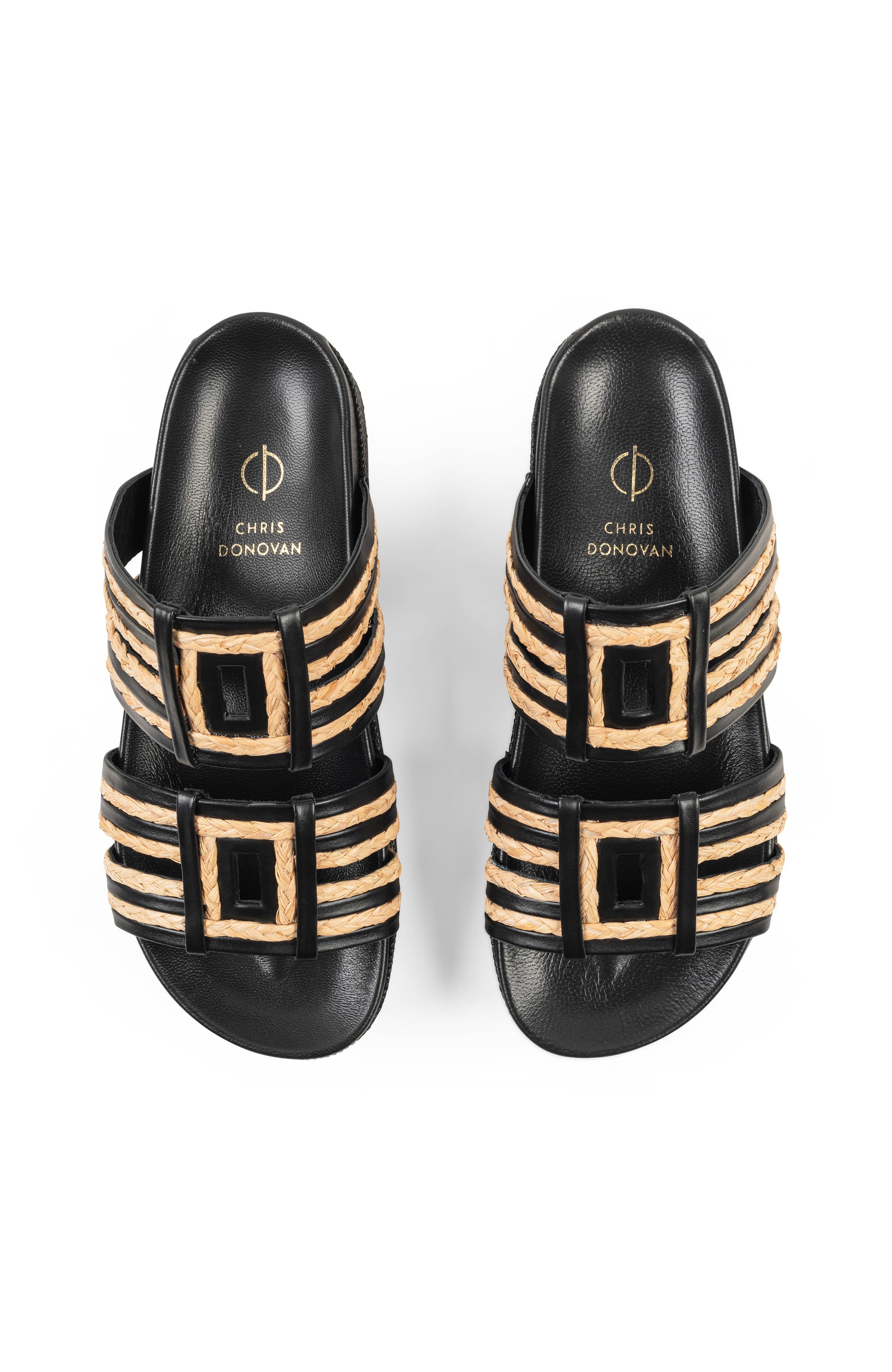 Chris Donovan Footwear Sunny Sandal, Alternate, color, Black
