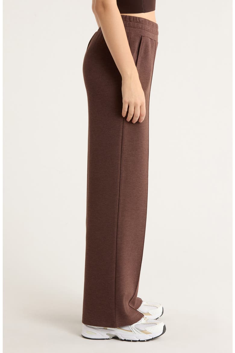 The Wide Leg 30-Inch Pants, Alternate, color, COFFEE BEAN MARL