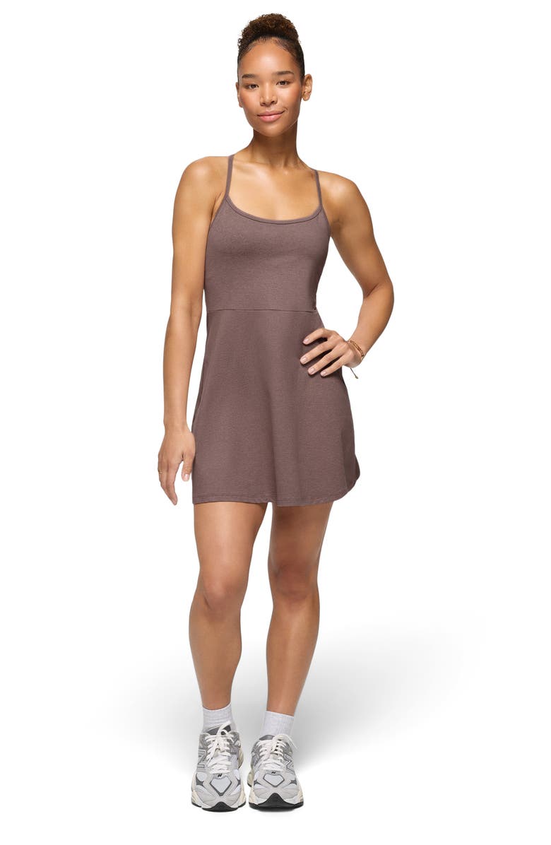 prAna Heavana Every Minute Minidress, Alternate, color, Carob Heather