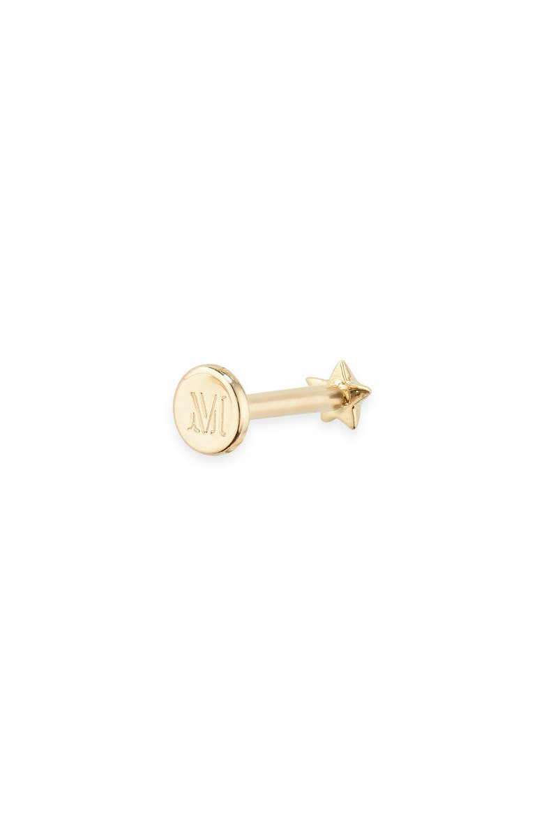 Star Single Stud Earring, Alternate, color, GOLD
