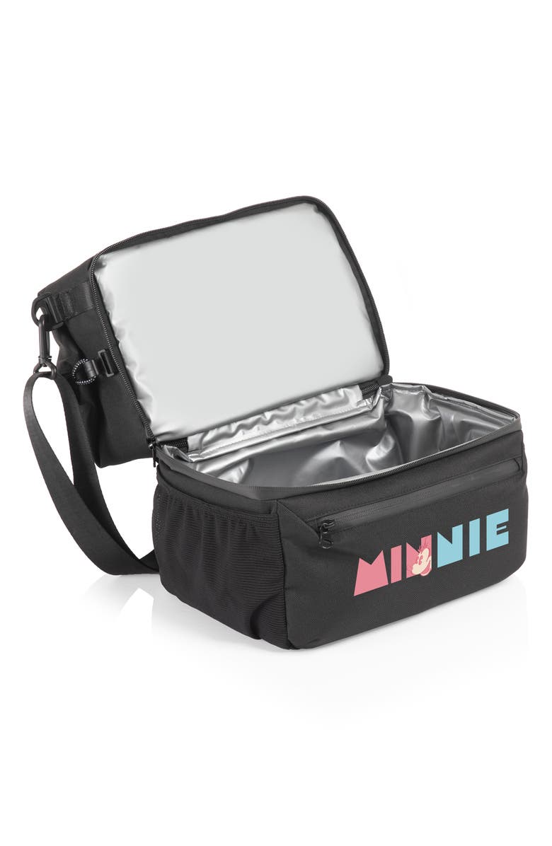 Picnic Time x Disney<sup>®</sup> Tarana Cooler Lunch Tote Bag & Utensils, Alternate, color, Minnie/ Black