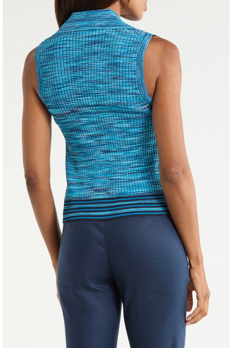 Birdie Collared Sweater Tank, Alternate, color, ROYALE BLUE SPACE DYE