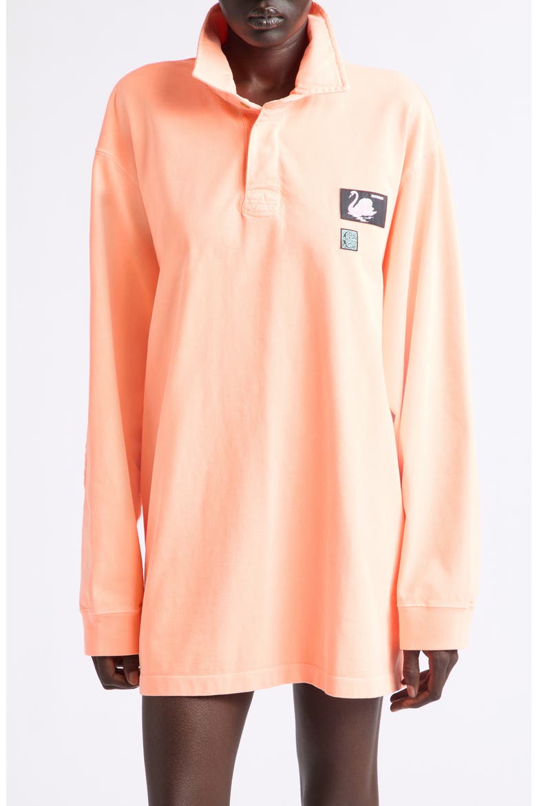 Neon Organic Cotton Rugby Shirt, Main, color, NEON ORANGE