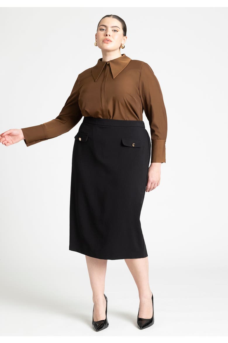 Pointed Collar Button Up Shirt, Alternate, color, CARAFE