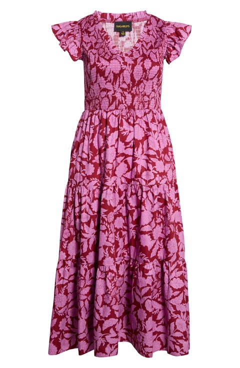 Sunfire Tiered Midi Dress