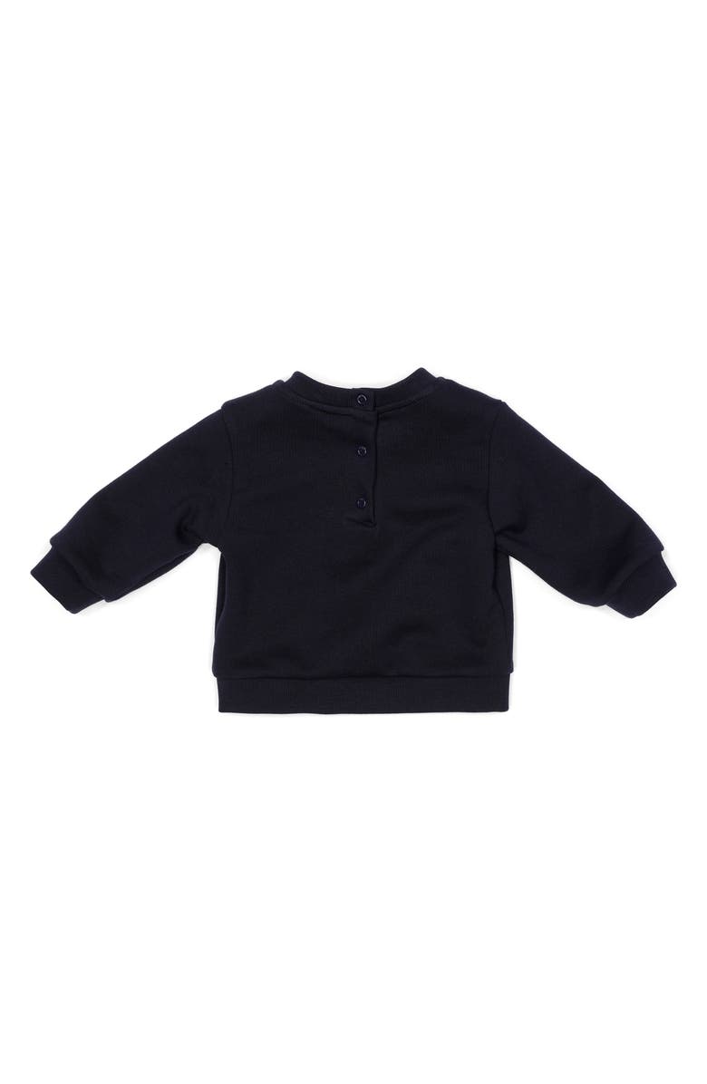 Fendi Kids' Logo Appliqué Sweatshirt, Alternate, color, 