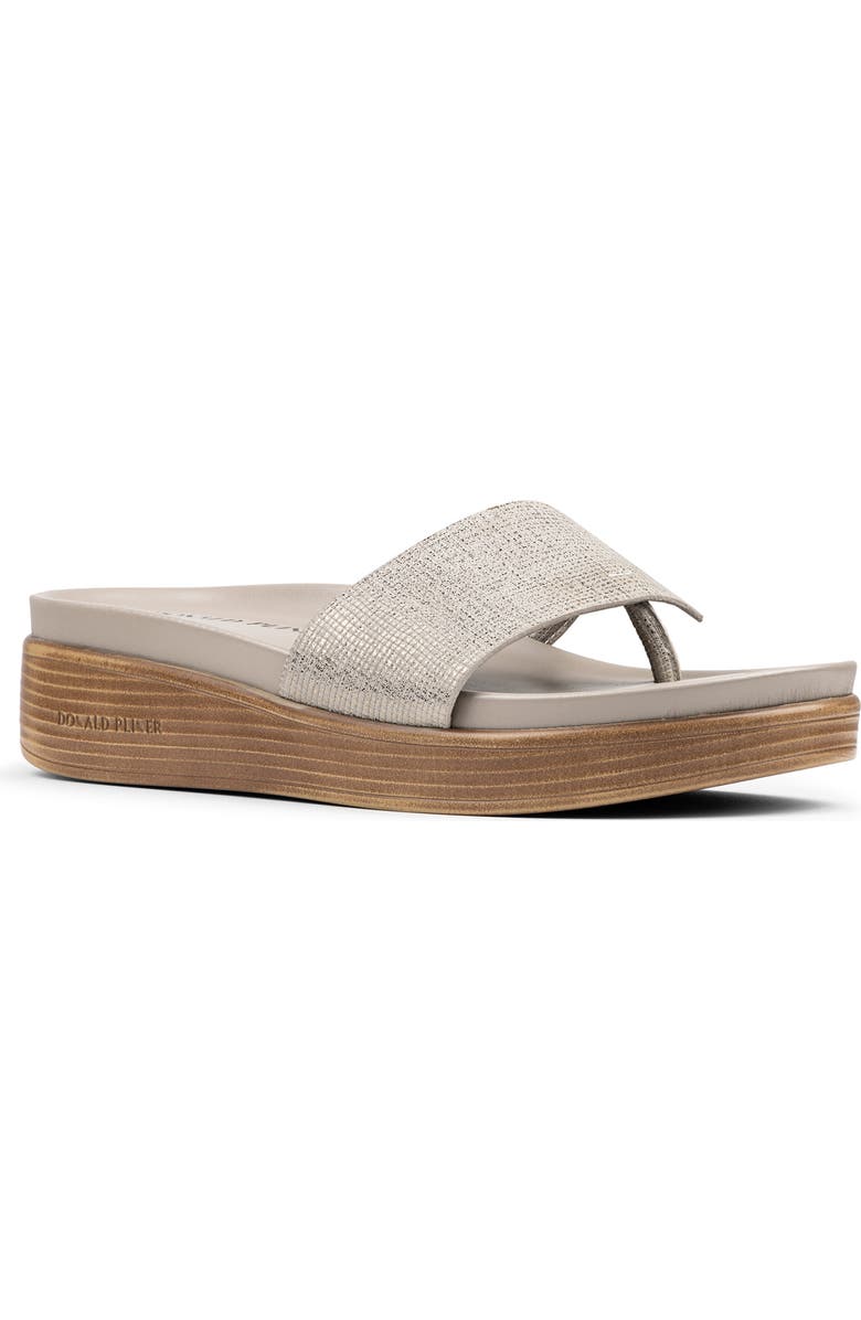 Donald Pliner Fifi Platform Wedge Flip Flop, Main, color, Taupe