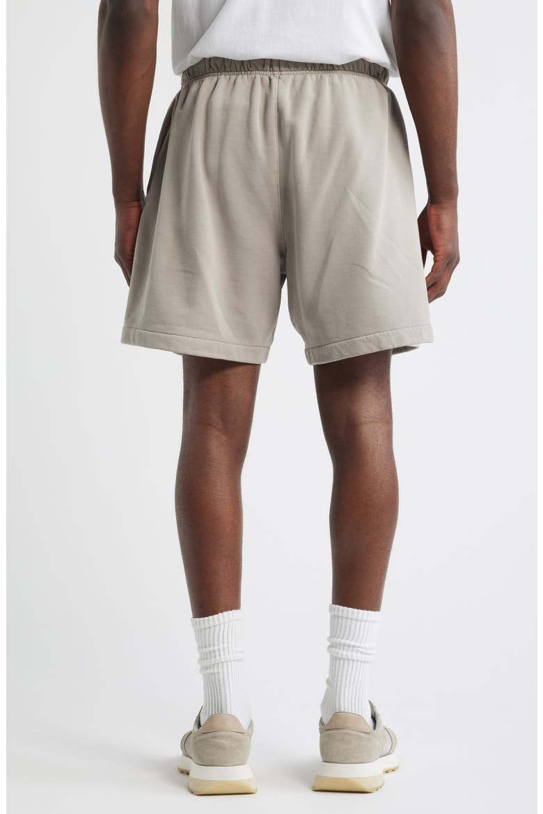 Classic Fit Training Logo Sweat Shorts, Alternate, color, CONCRETE/DARK CONCRETE HEATHER